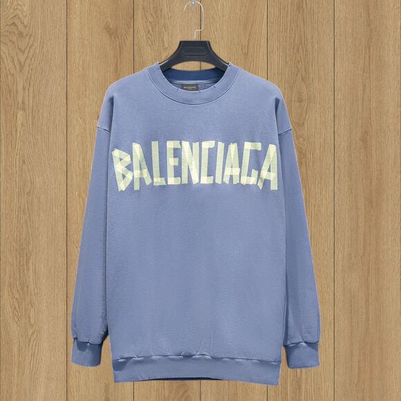 Classic Balenciaga Sweatshirts Blue - Picture 1 of 4